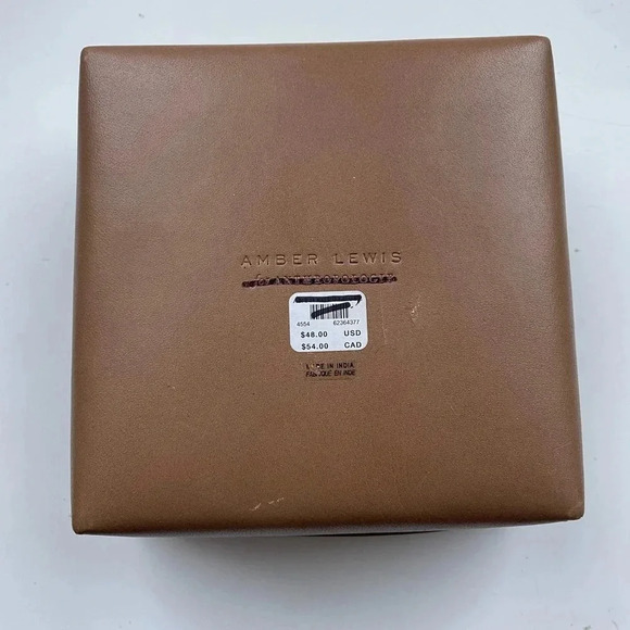 NWT Amber Lewis for Anthropologie Small Stitched Leather Nesting Box - Picture 8 of 15